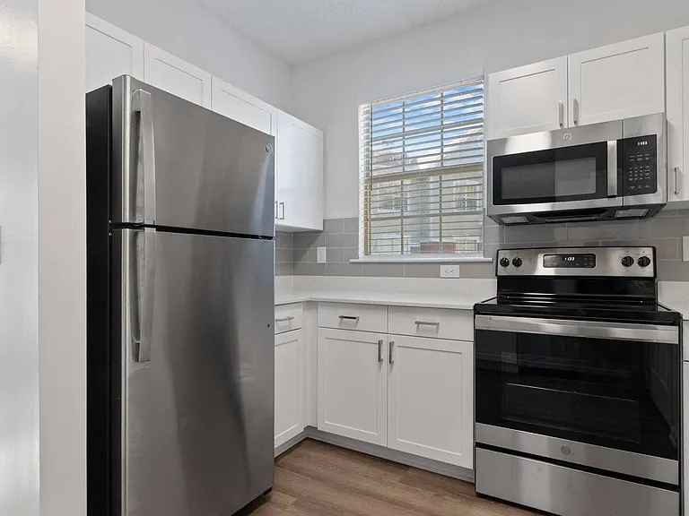 Modern renovated kitchen interiors with elegant finishes