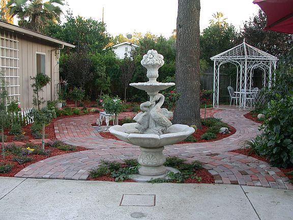 Backyard - Fountain & Gazebo