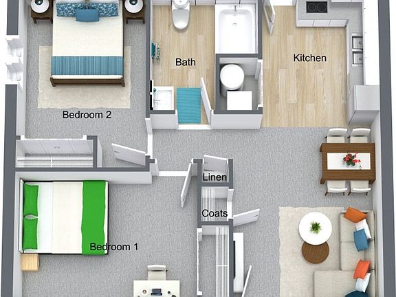 3rd image of 501 Bowery St APT 1