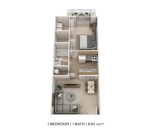 Floor plan One Bedroom