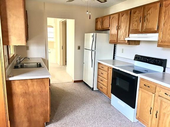 Kitchen--8 X 10 Electric stove, refrigerator, dishwasher and disposal