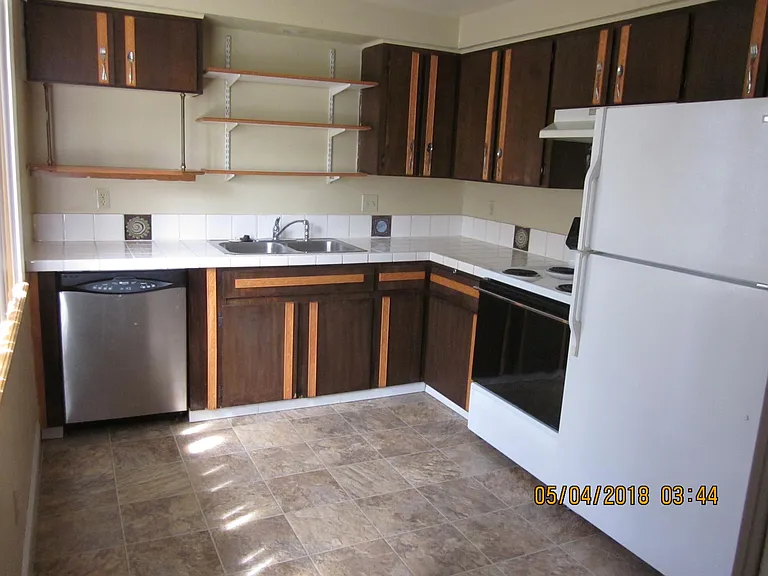 Abundant cabinet space and a built-in dishwasher