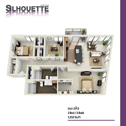 Floor plan 3A3