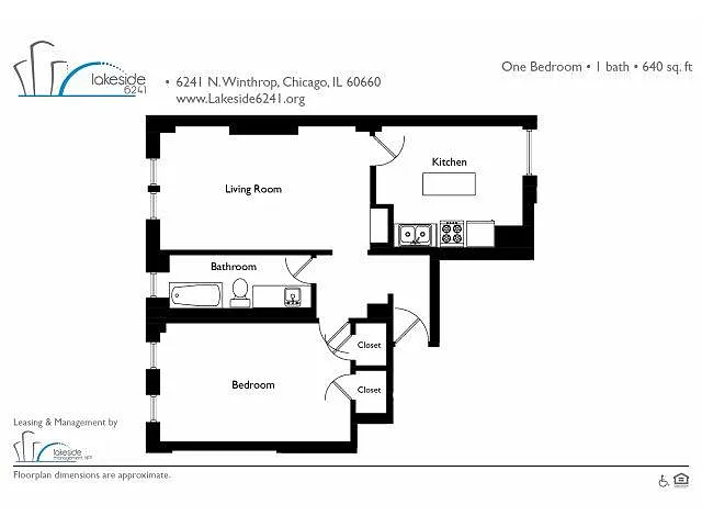 Floor plan One Bedroom