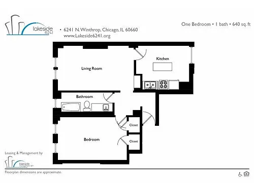 Floor plan One Bedroom