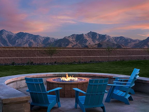 Fire pit at Moonbeam Patch park within the Alamar community.