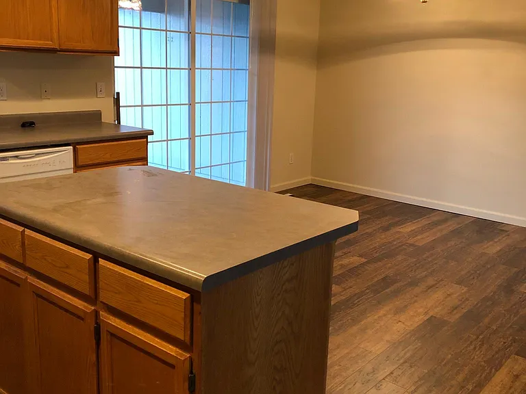 kitchen and dining area