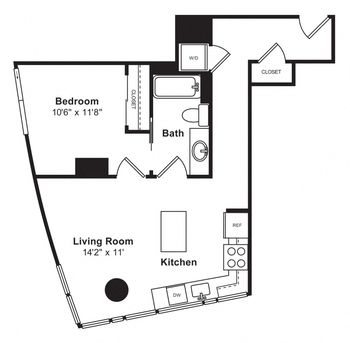 Unit - 905 - A25 1Bed1