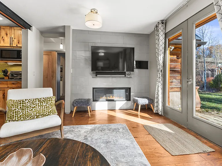 Living Room | Smart TV | View form the Backyard