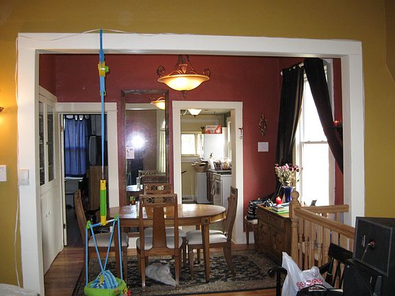 bedroom on left stairs to basement