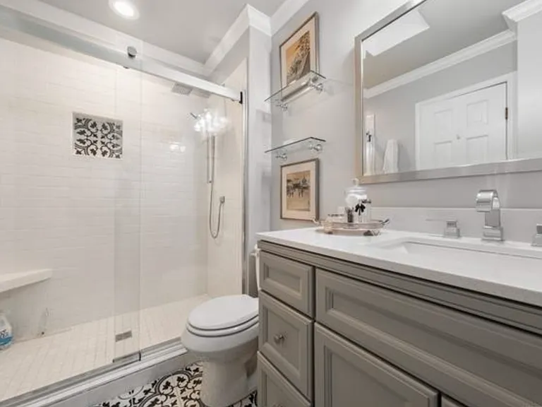 Private bathroom off primary bedroom