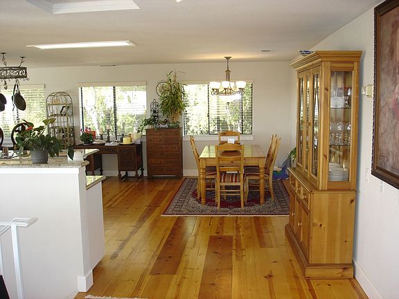 Gorgeous knotty pine in open great room