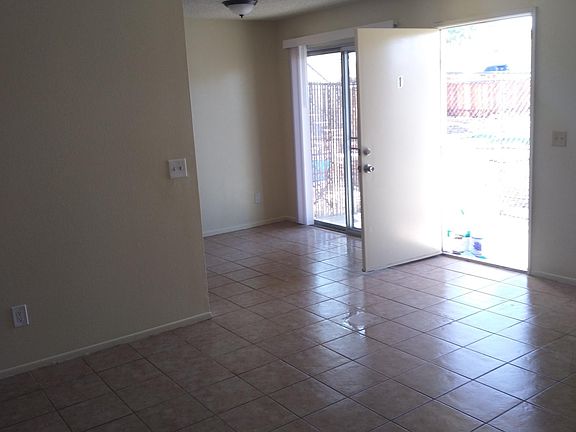 View of living room and dining area