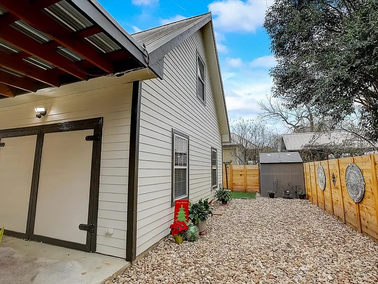 Back yard area