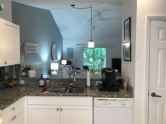 View from kitchen to living 