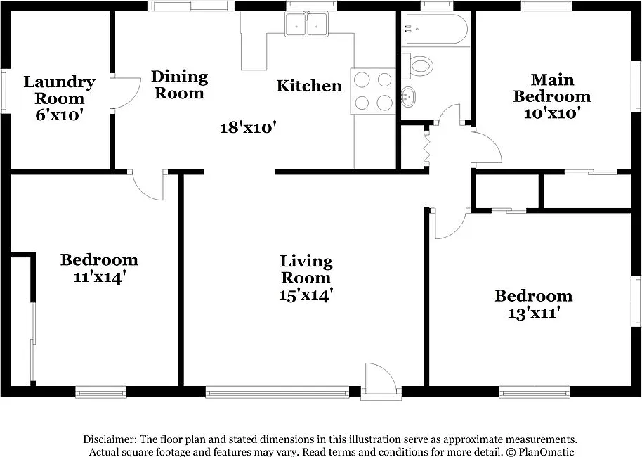 3 bed, 1.0 bath, 1092 sqft, $2,380 — Photo 2