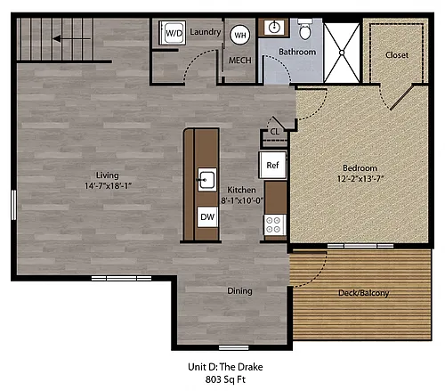 Floor plan The Drake