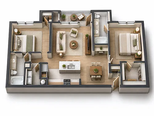 Floor plan B1