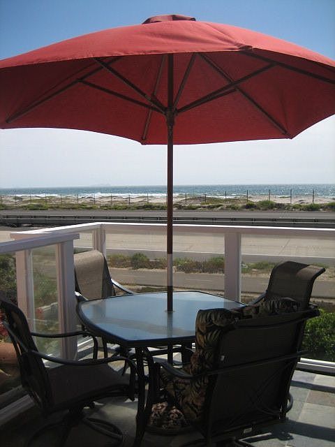 seating on balcony with full ocean view