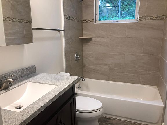 Full bath with great storage space