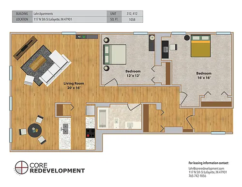 Floor plan 412