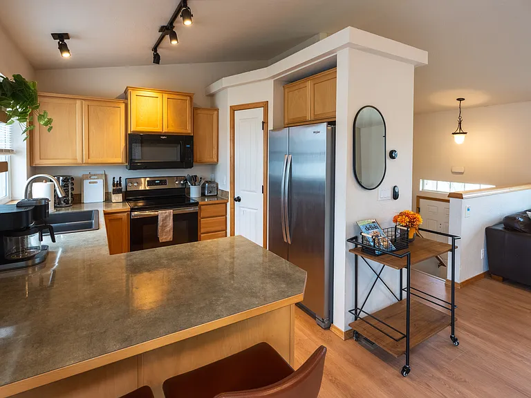 Kitchen - Large Pantry - Keurig and traditional coffee maker included. Brand new Stainless refrigerator in September of 2023!