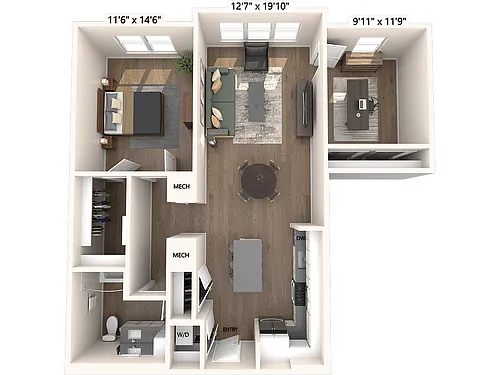 Floor plan A20-D-Upgrade