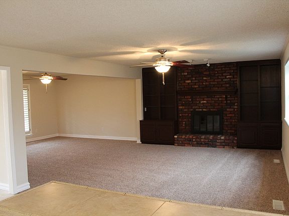 Fireplace and living room
