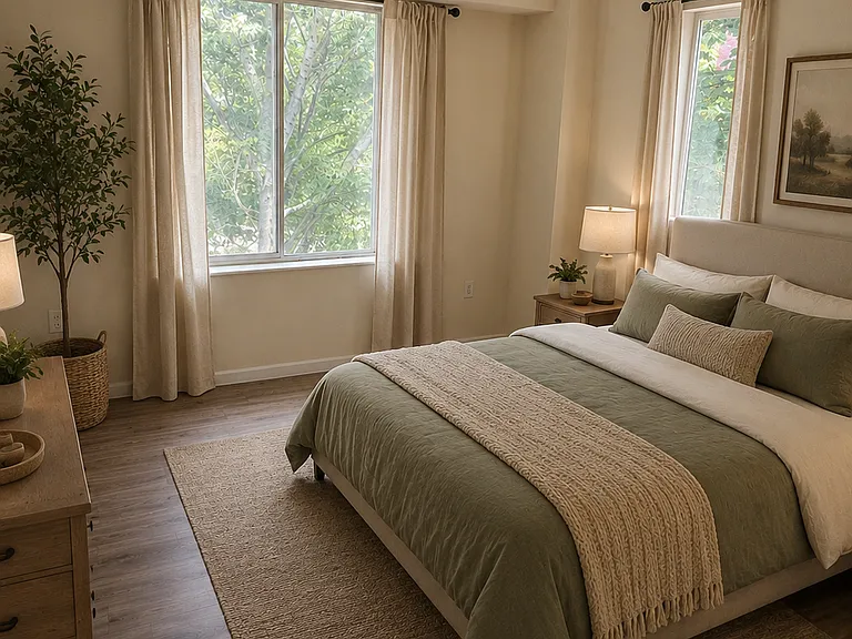 Staged bedroom 1