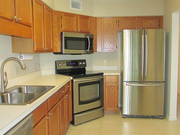 Kitchen with newer stainless appliances