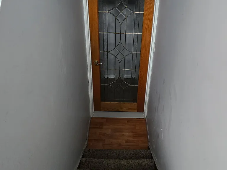 Stairs to lower split level