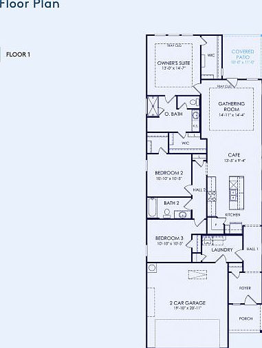 Kerrville Floor Plan, Quick Move-In Home, Floor 1