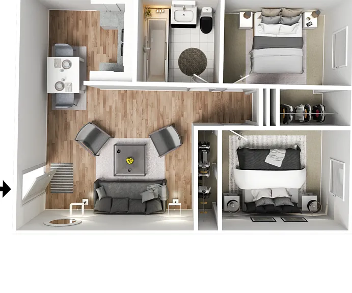 Campus Walk Apartments — Photo 37
