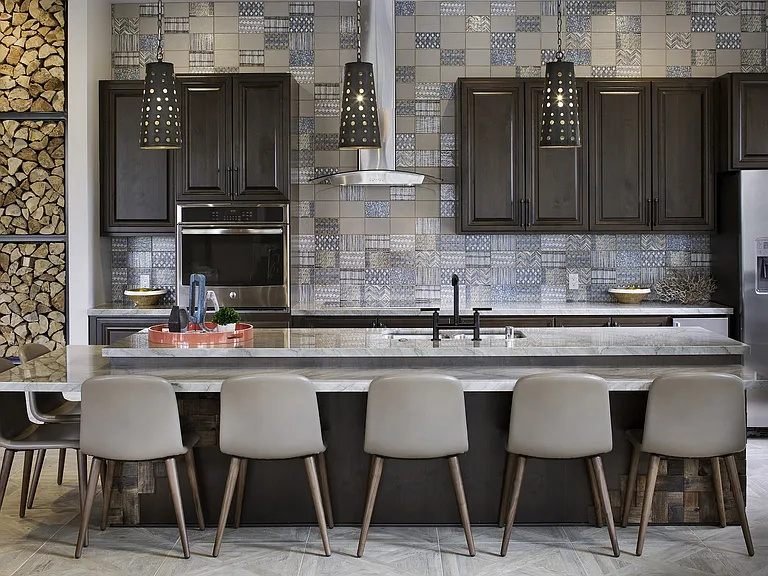 The resident lounge is complete with an entertainment kitchen - perfect for hosting guests.