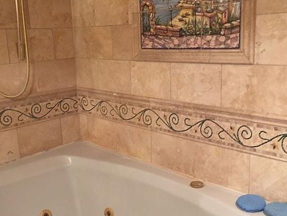 Imported Tuscany tile.