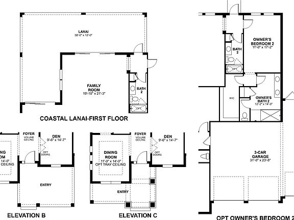 Lakestar First Floor Options