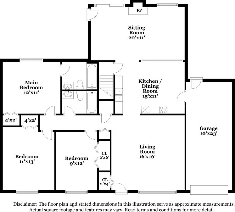 3 bed, 2.0 bath, 1372 sqft, $2,135 — Photo 3