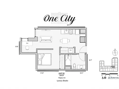 Floor plan Residence - B1
