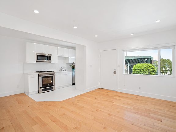 Living room , Dining room & kitchen . Triple paned windows for sound
