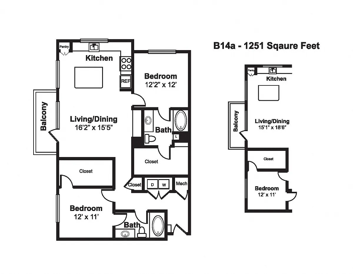 Floor plan B14