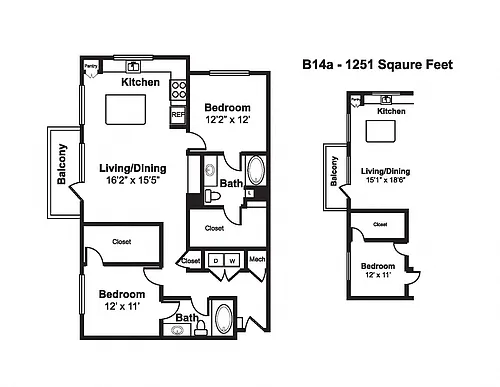 Floor plan B14
