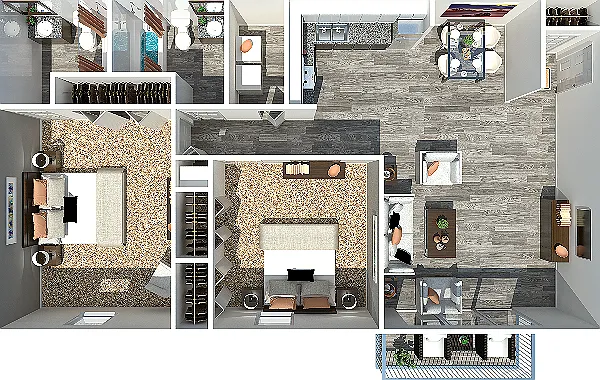 The Avalon Two Bedroom | Two Bathroom | 920-965 Square Feet The Avalon Two Bedroom | Two Bathroom | 920-965 Square Feet