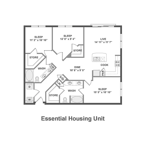 Floor plan C1.P8