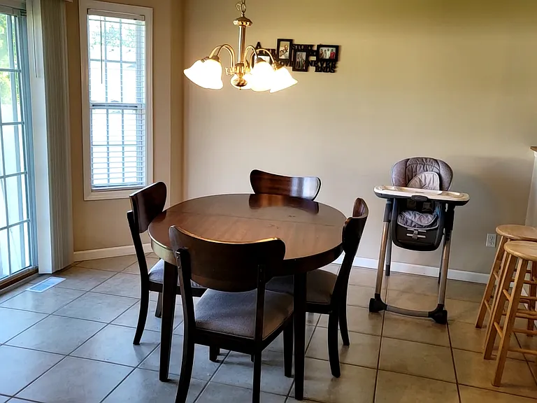 Dining room ( next to kitchen)and sliding patio doors