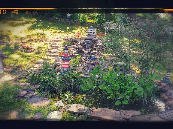 Backyard water feature