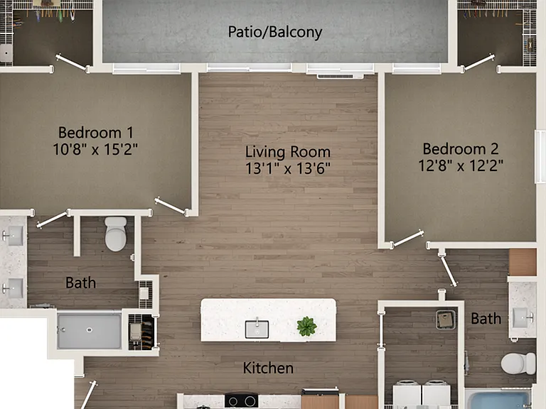 Sapphire | 2 Bed | 2 Bath Sapphire | 2 Bed | 2 Bath