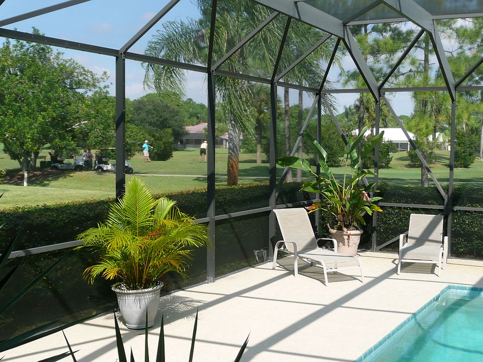 Pool View of Golf Course