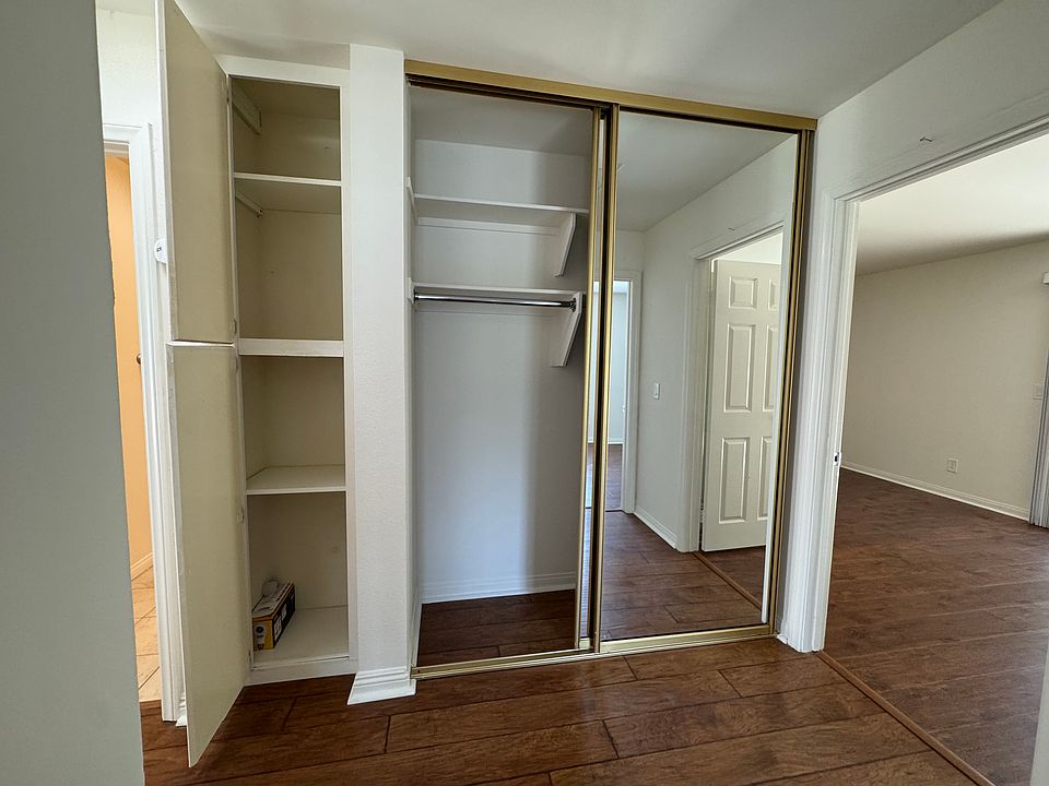 Hallway closet and linen closet