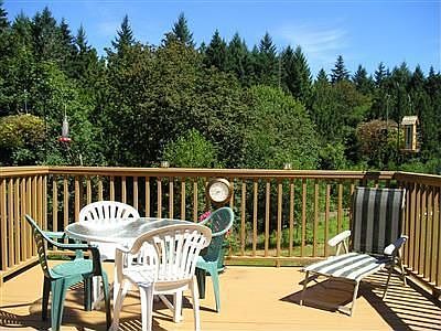 Cedar Deck off of Kitchen