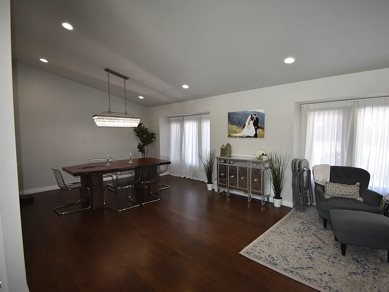 Dining room next to sitting area